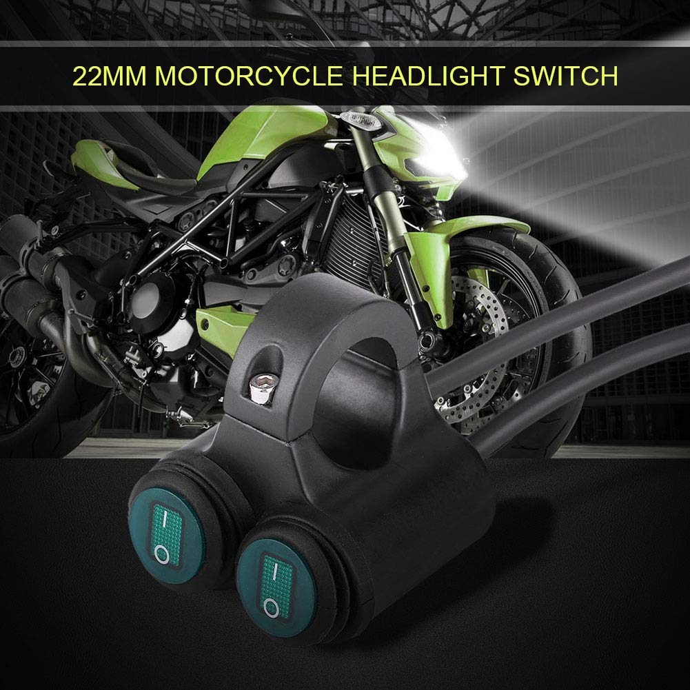 Interruptor Universal Para Manillar De Motocicleta, Para Control De Faros Y Luces De Giro Interruptor De Control Del Motor Boton De Arranque Y Parada Del Manillar Boton De Apagado Del Motor