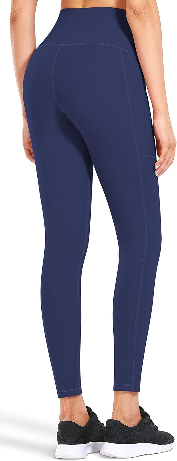 Fengbay High Waist Yoga Pants, Pocket Yoga Pants Tummy Control Workout Running 4 Way Stretch Yoga Leggings - Image 4