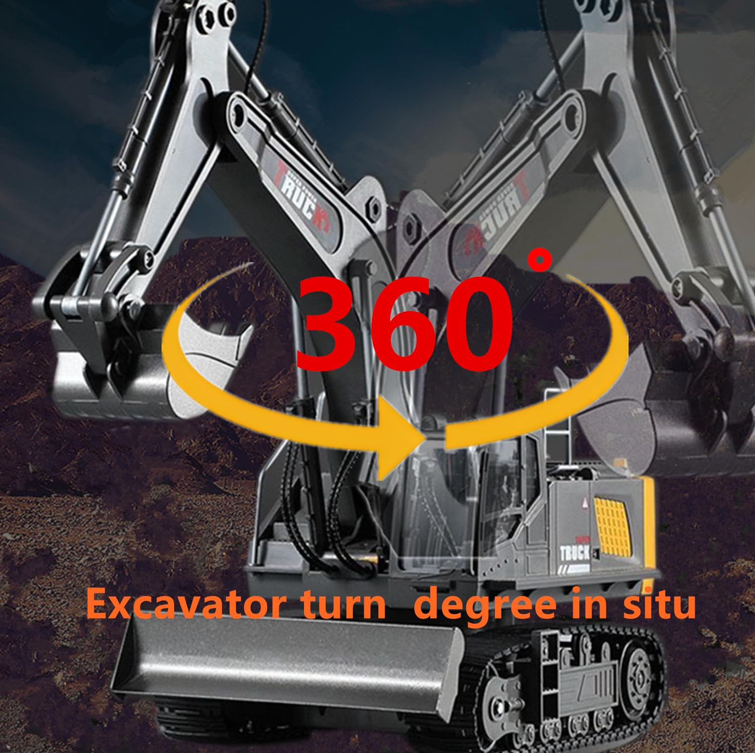 Amazon.com: kkny 15 Channel RC Excavator Metal Shovel,RC Digger