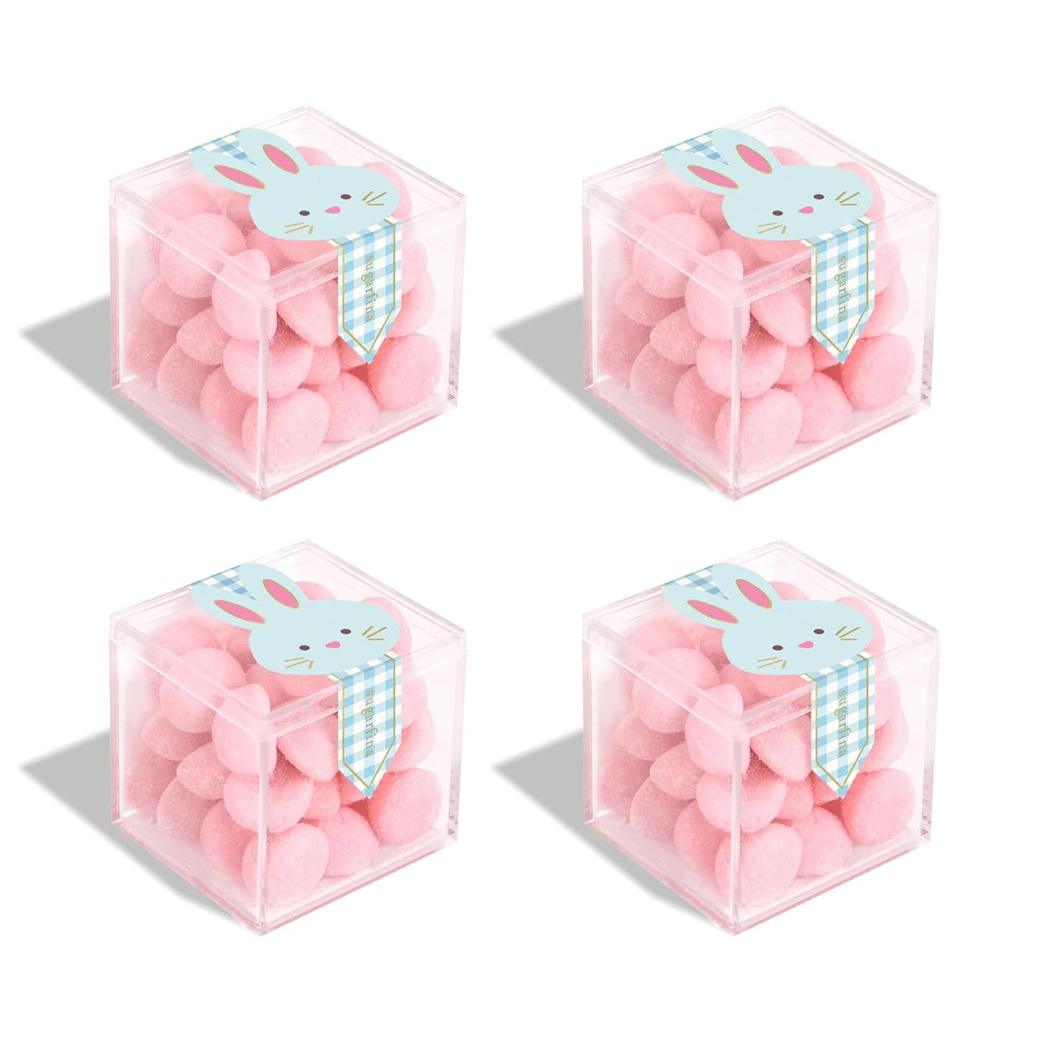 Sugarfina Bunny Tails Small Candy Cube, 2.0 oz, 4 Count | Easter Basket Candy