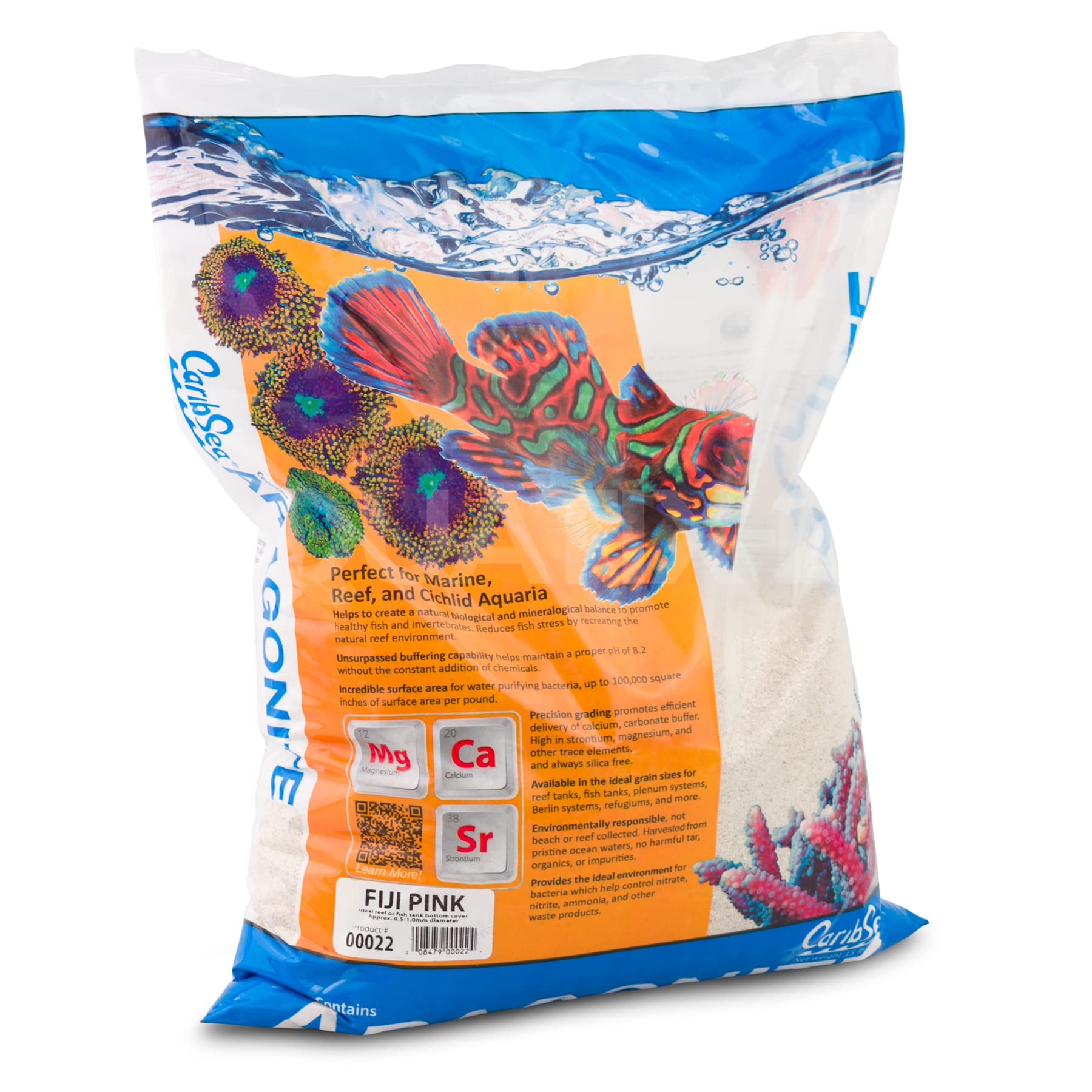 Carib Sea ACS00022 Fiji Pink Reef Sand for Aquarium, 15-Pound by Carib Sea