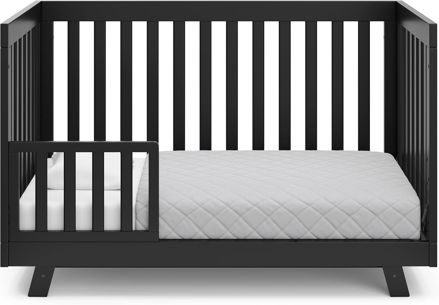 Storkcraft Beckett Convertible Crib (Black) – Converts from Baby Crib to Toddler Bed and Daybed, Fits Standard Full-Size Crib Mattress, Adjustable Mattress Support Base - Image 14