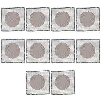 FEIYING Ceramic Net 10pcs Ceramic Center Edge Enclosure 4.9 Inch X 4.9 Inch Insulation Net Uniform Heating Square Wire Gauze