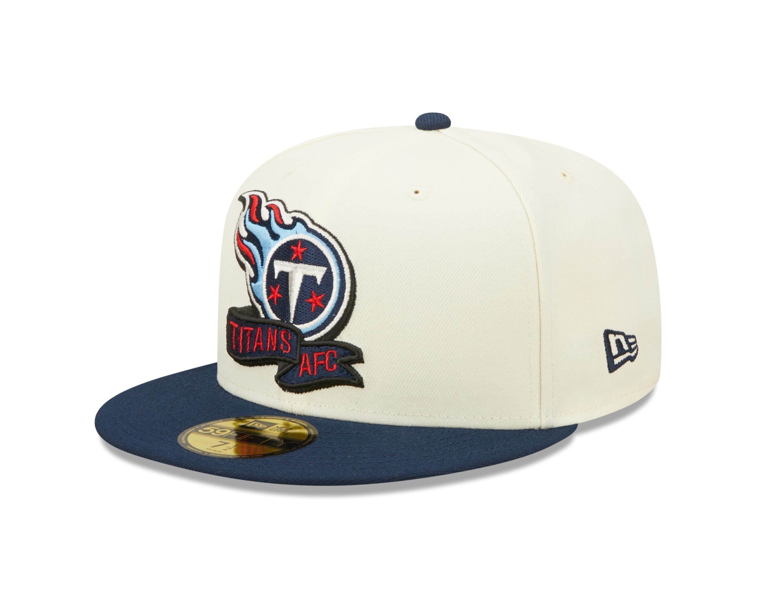 New Era Tennessee Titans Cream 59Fifty Cap - Nfl Sideline 2022 Tennessee Titans - 7 1/2