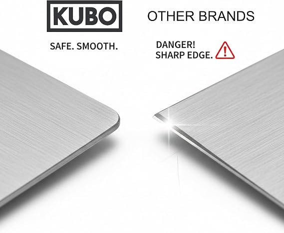 KUBO Sublimation Metal Photo Blanks (8x10) - Bulk - Sublimation Photo Blanks with White or Brushed Silver Finish - Blank Aluminum for Pictures, Signs, and Panels - Aluminum Sheet Metal
