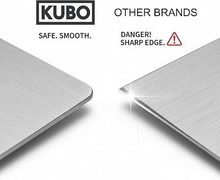 KUBO Sublimation Metal Photo Blanks (8x10) - Bulk - Sublimation Photo Blanks with White or Brushed Silver Finish - Blank Aluminum for Pictures, Signs, and Panels - Aluminum Sheet Metal
