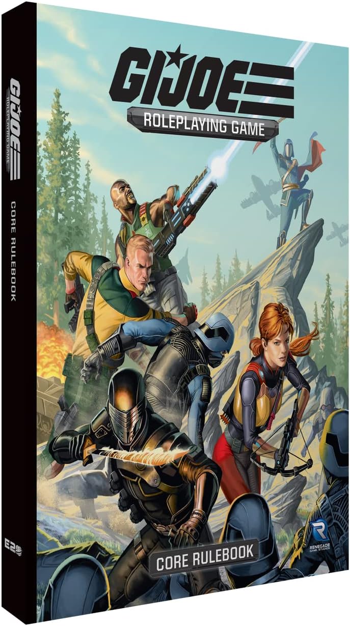 Renegade Game Studios G.I. Joe Roleplaying Game Core Rulebook, Full color hardcover book, Create your own G.I. JOE character