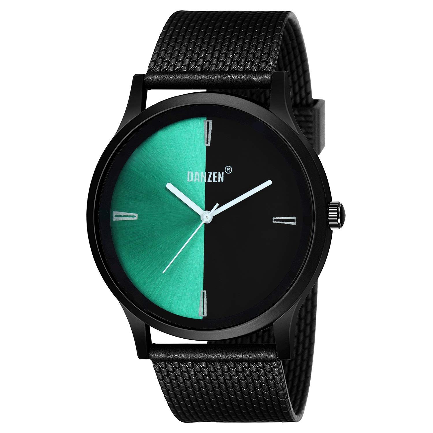 DANZEN Green-Black Dial Mens Watch | Watch for Boys (B0855MSBRN) Amazon Price History, Amazon Price Tracker