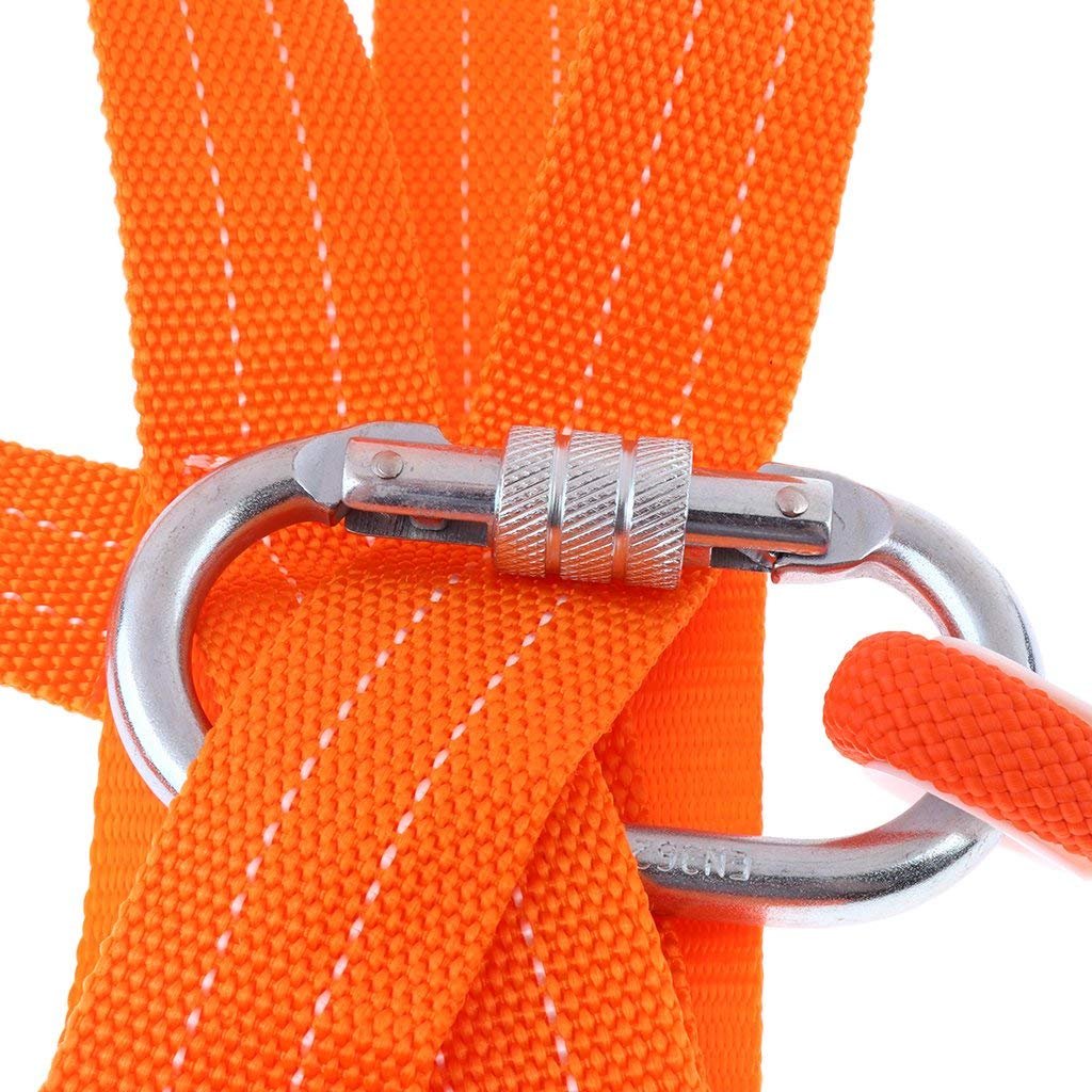 SwaYve Imbracatura Di Sicurezza per Lavori in Quota, Cintura Di Sicurezza a 5 Punti con Gancio Kit Di Sicurezza Anticaduta per Protezione Anticaduta/Small Buckle/3M