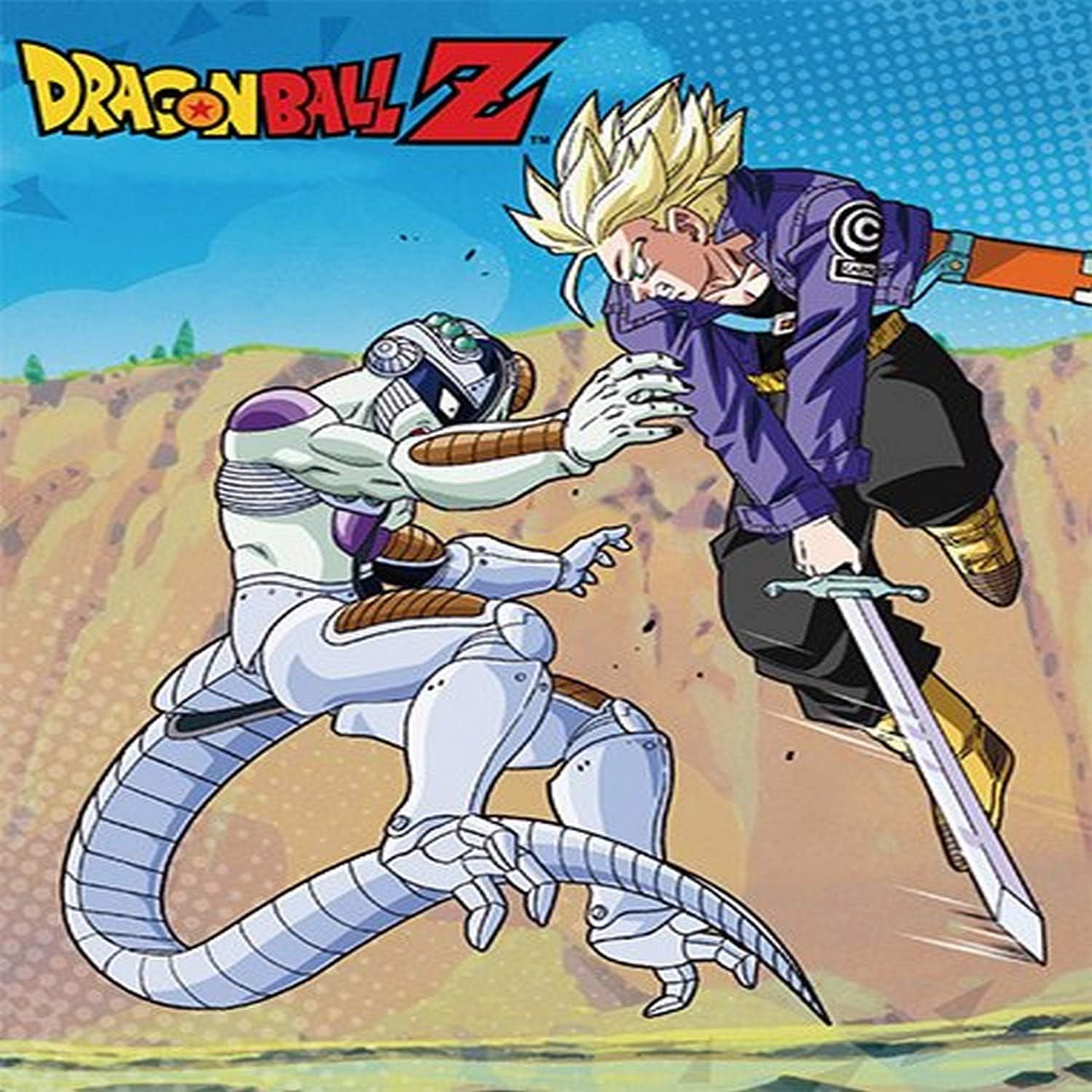 Dragon Ball Z - Mecha Frieza & Trunks Throw Blanket