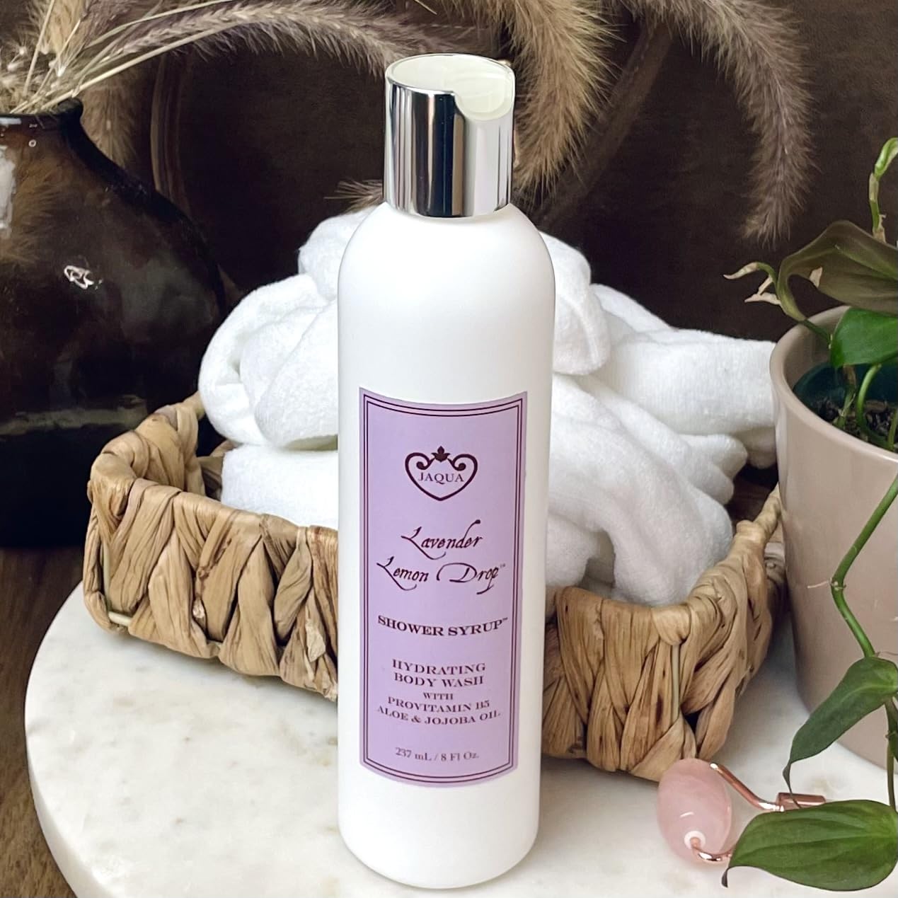 Jaqua Shower Syrup Vegan Hydrating Body Wash with Jojoba and Rosehip Oil - Lavender Lemon Drop