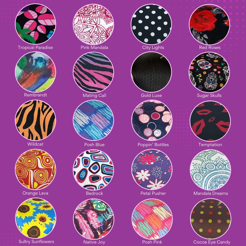 Taboo Fashion Golf Club Covers for Women - Numbered Golf Headcovers Set for Driver, Woods & Hybrid - Weather/Moisture Resistant Protection, Pack of 4