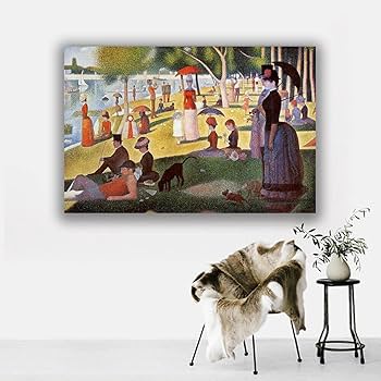 Amazon｜ジョルジュスーラ-有名な絵画の版画-ラグランデジャット