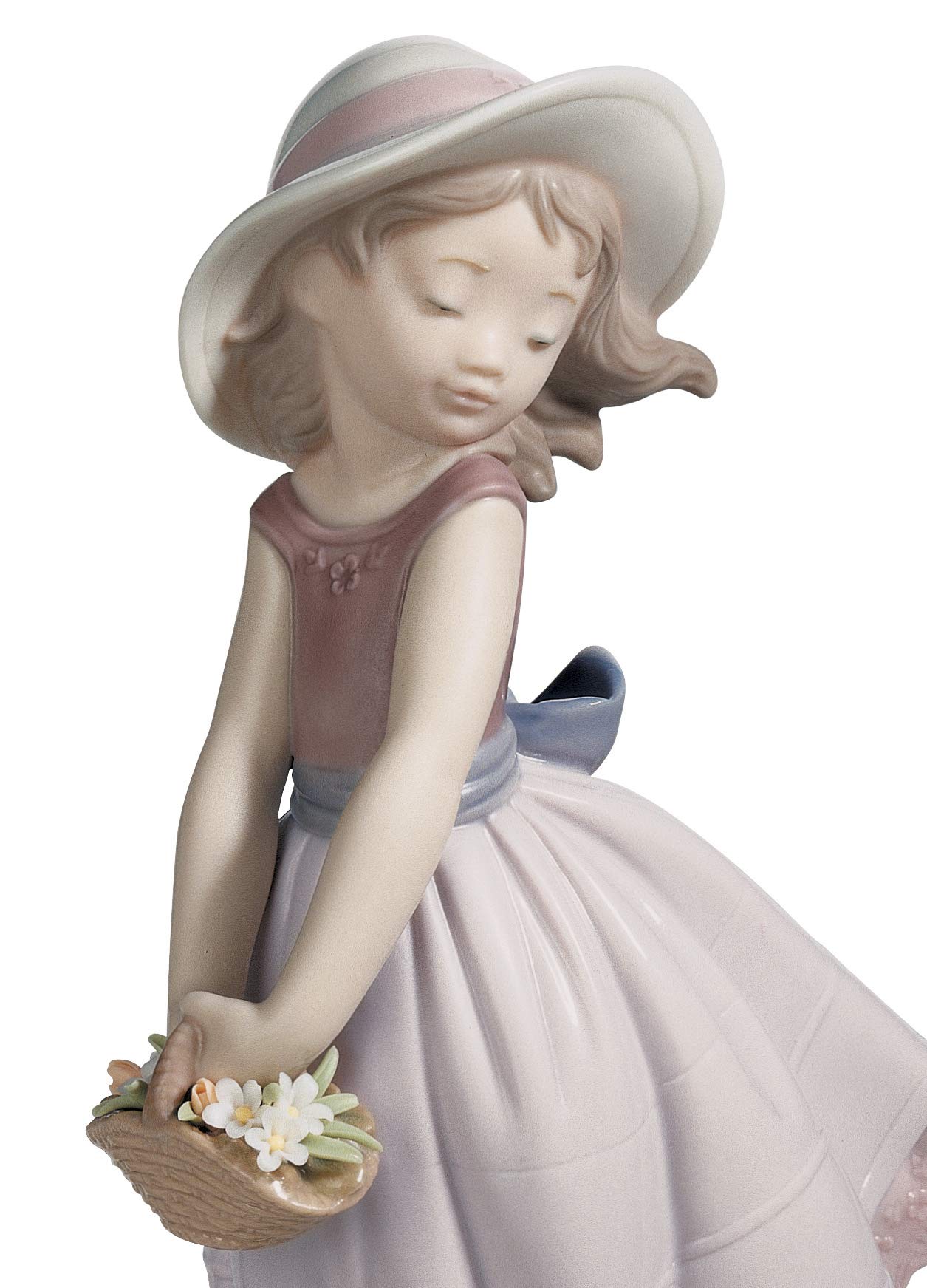 Amazon.co.jp: LLADRÓ プリティイノセンスガールフィギュア 磁器少女