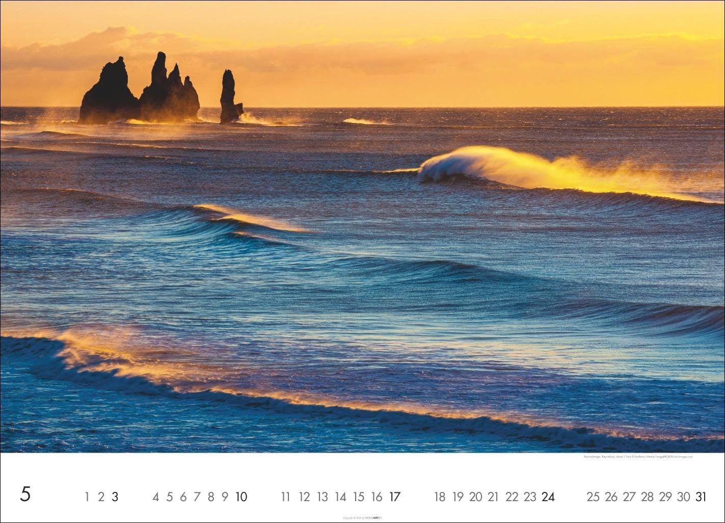 Das Meer Kalender 2026: Traumhafte Bilder vom Meer und maritime Landschaften in einem großen Wandkalender für’s Urlaubsfeeling zu Hause. Format 68 x 49 cm