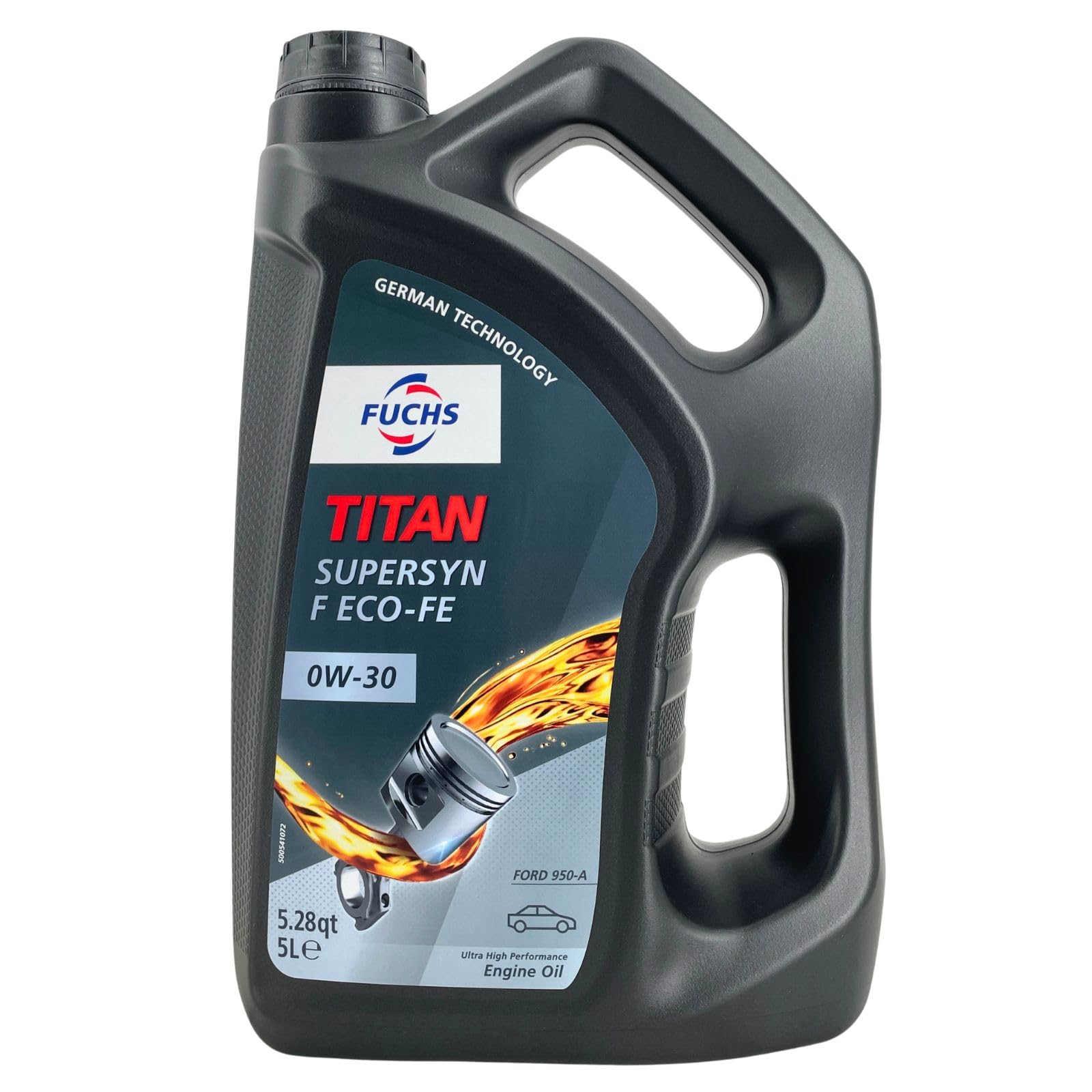 FUCHS Motoröl 0W-30 Titan Vollsynthetiköl Motor Öl ACEA A5/B5 Supersyn F Eco-FE 5L Kompatibel mit FORD Fiesta Mk6 Schrägheck JA8, JR8 FOCUS III Turnier Kuga Mk2 DM2, FIAT Ducato Kastenwagen 250, 290