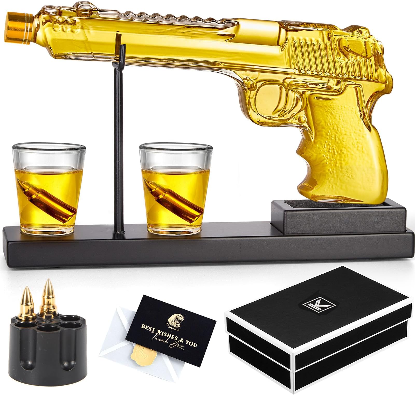 Decanter Sets Gifts for Men-Fathers Day Best Gifts for Dad Birthday Gifts for Him Personalized Gifts for Brother Son Cool Gifts for Liquor Dispenser Present