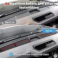 Vista 91 de Auovo Bandeja de cubierta para salpicadero compatible con accesorios Ford Bronco 2021 2022 2023 2024 2025 Compartimentos de silicona antideslizante