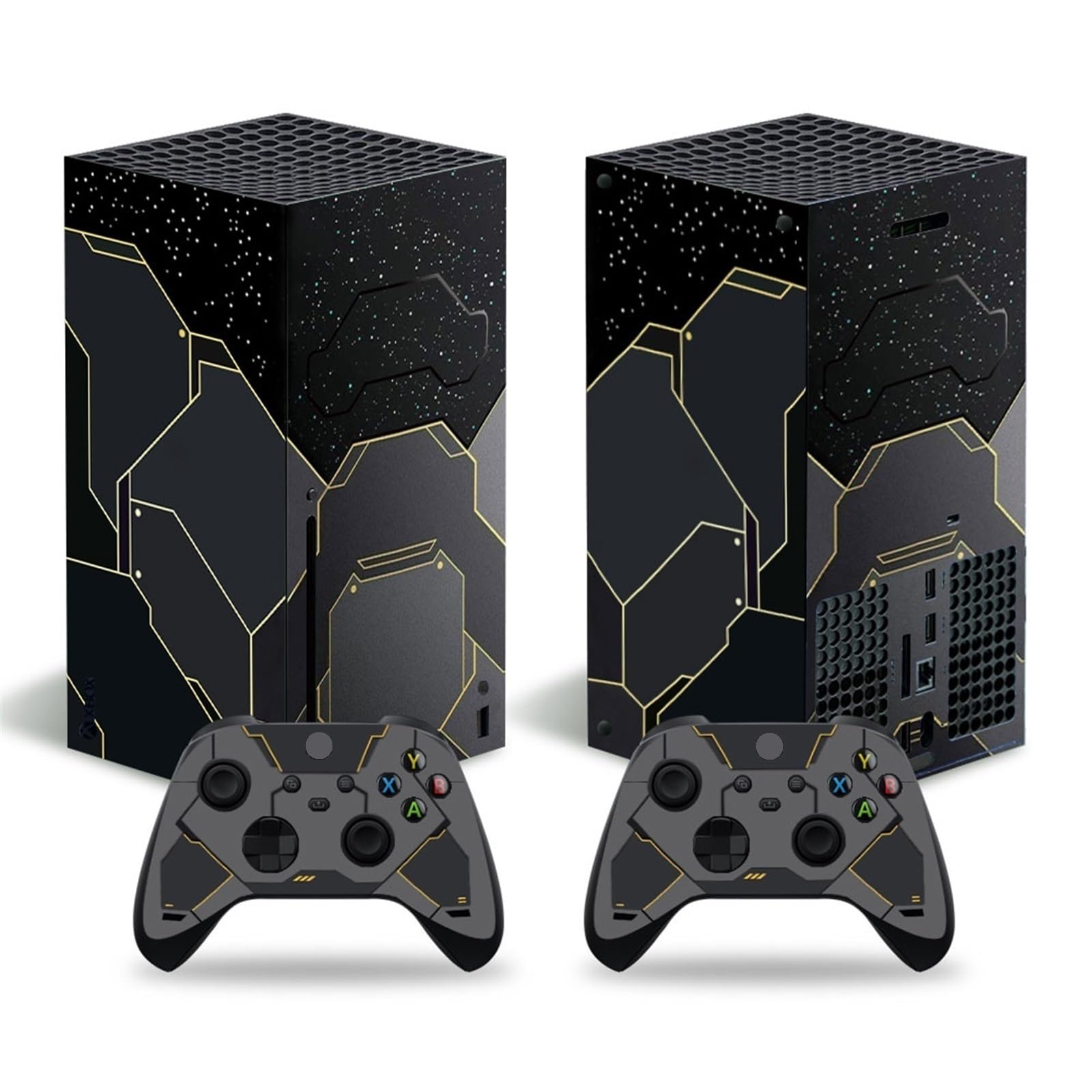 LEEWEE Cover Protettiva Vinile Decalcomanie Pelli Console per Xbox Series X Adesivo Avvolgente con Due Decalcomanie Controller Wireless Gratuite(75864) Adesivo Avvolgente (Color : 1)