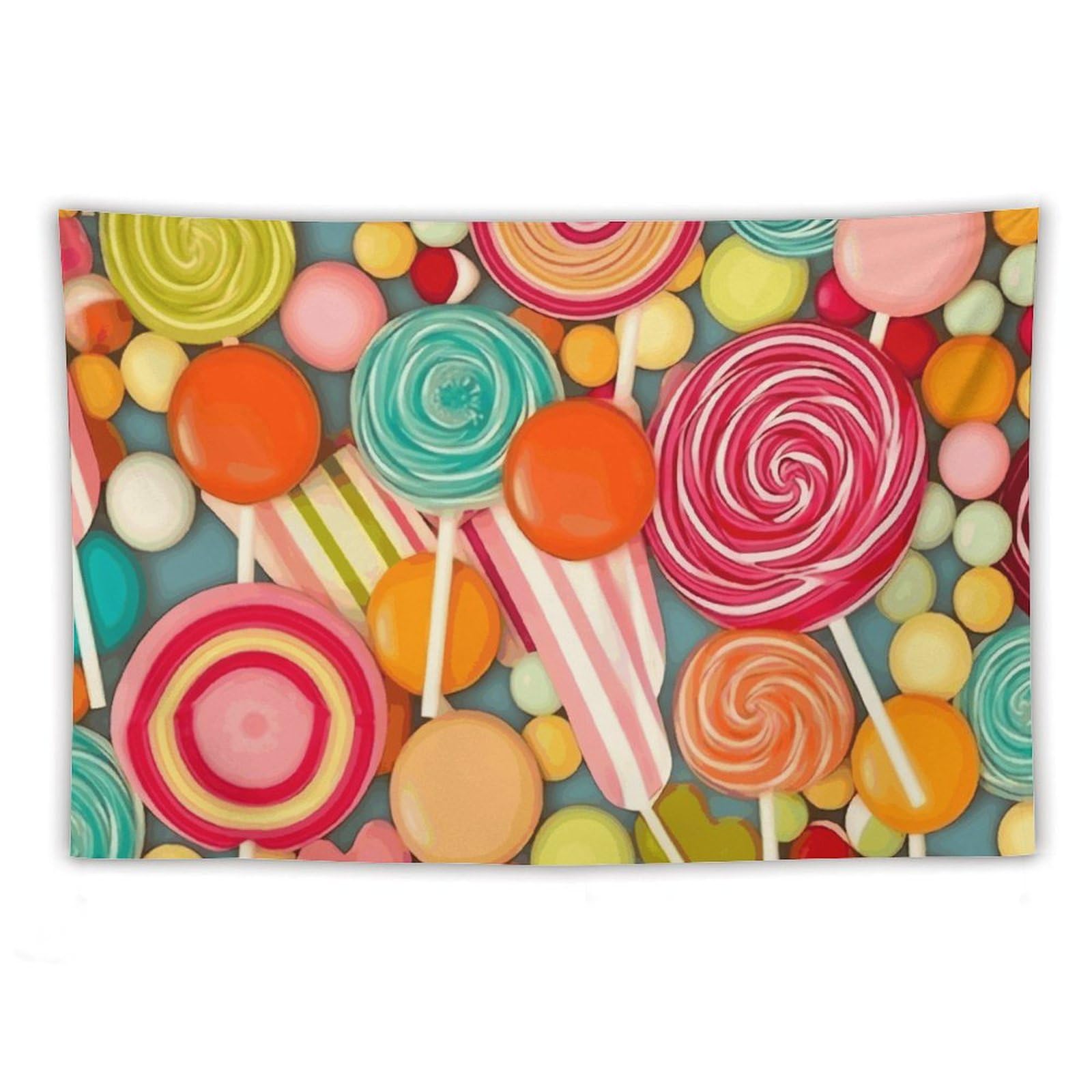 Tapisserie murale sucettes cache mur blanc tapis esthétique - 8