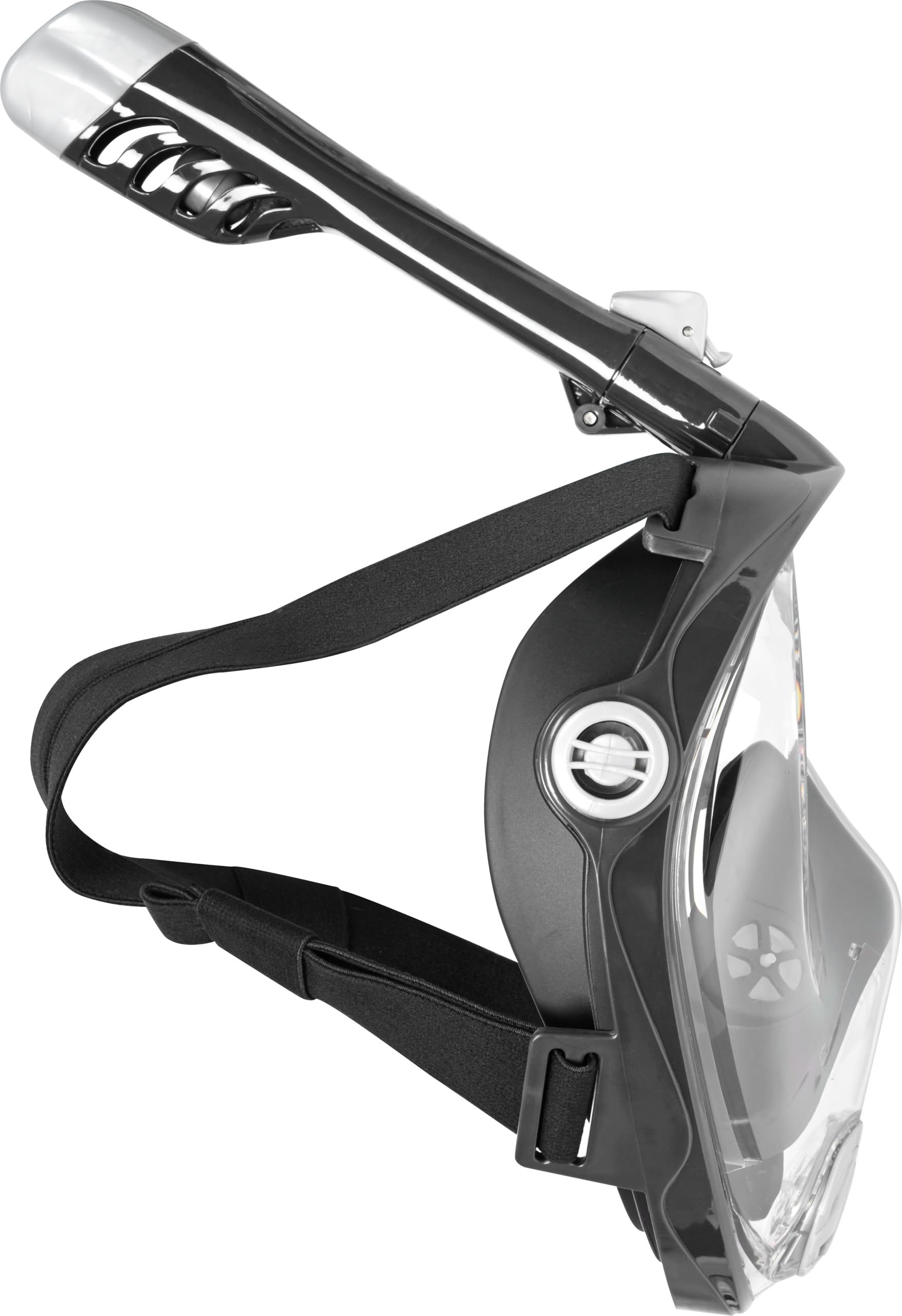 Mares Aquazone Full Face Mask - Masque Intégral Snorkeling Adulte, Jupe Silicone, Tuba Repliable, 3 Tailles