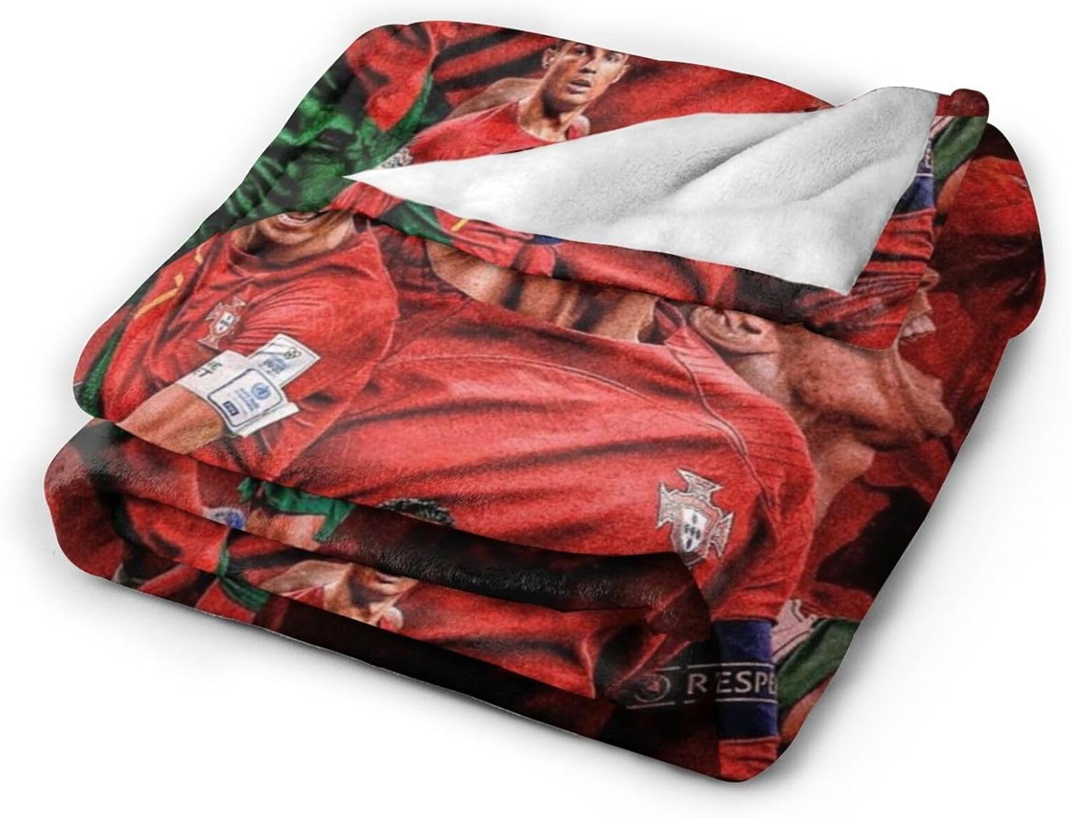 Soccer Blanket Player #7 Throw Blanket, Soft Fuzzy Warm Stuff Throw Soccer Lovers Players Blankets for Sofa Couch Travel Office (Color 2, 50"x40")