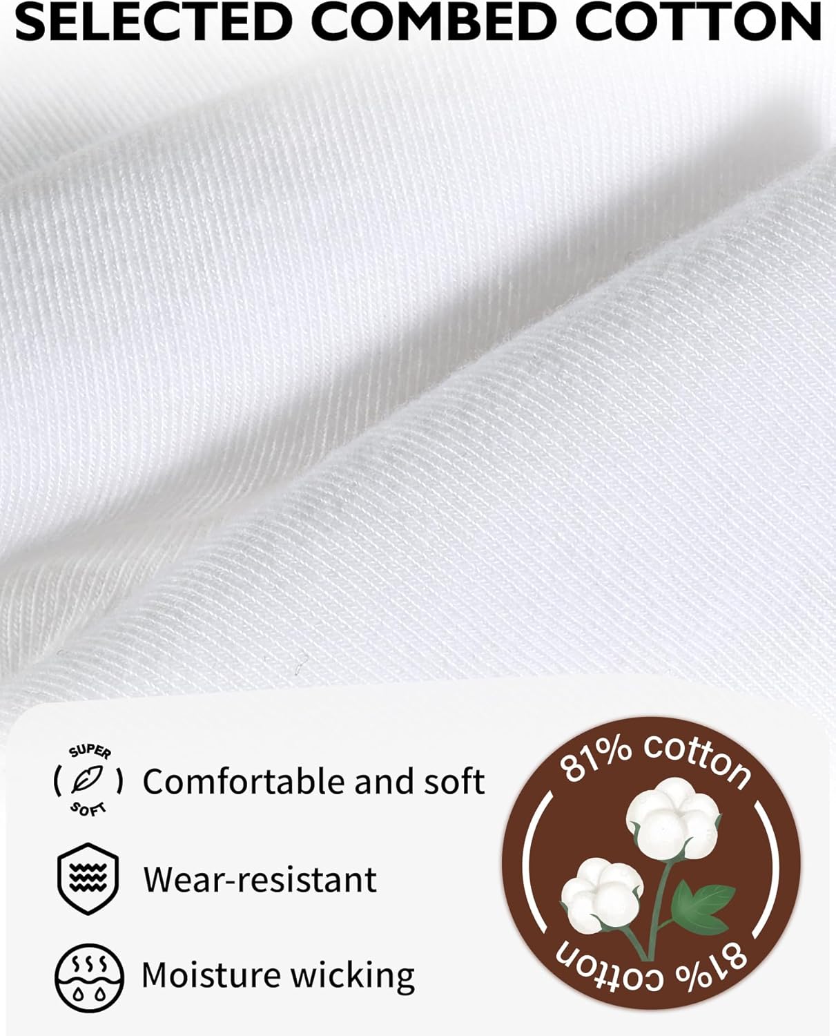 CLOSEMATE Womens Thin Crew Socks Soft Combed Cotton Comfortable Casual Everyday Wear Calf Socks 5 Pairs - Image 6