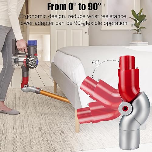 Miniatura 3 de Adaptador inferior Adaptador de curva de liberación rápida para Dyson V10Slim V12 Digital Slim Aspirador Accesorios Herramienta de limpieza de bajo