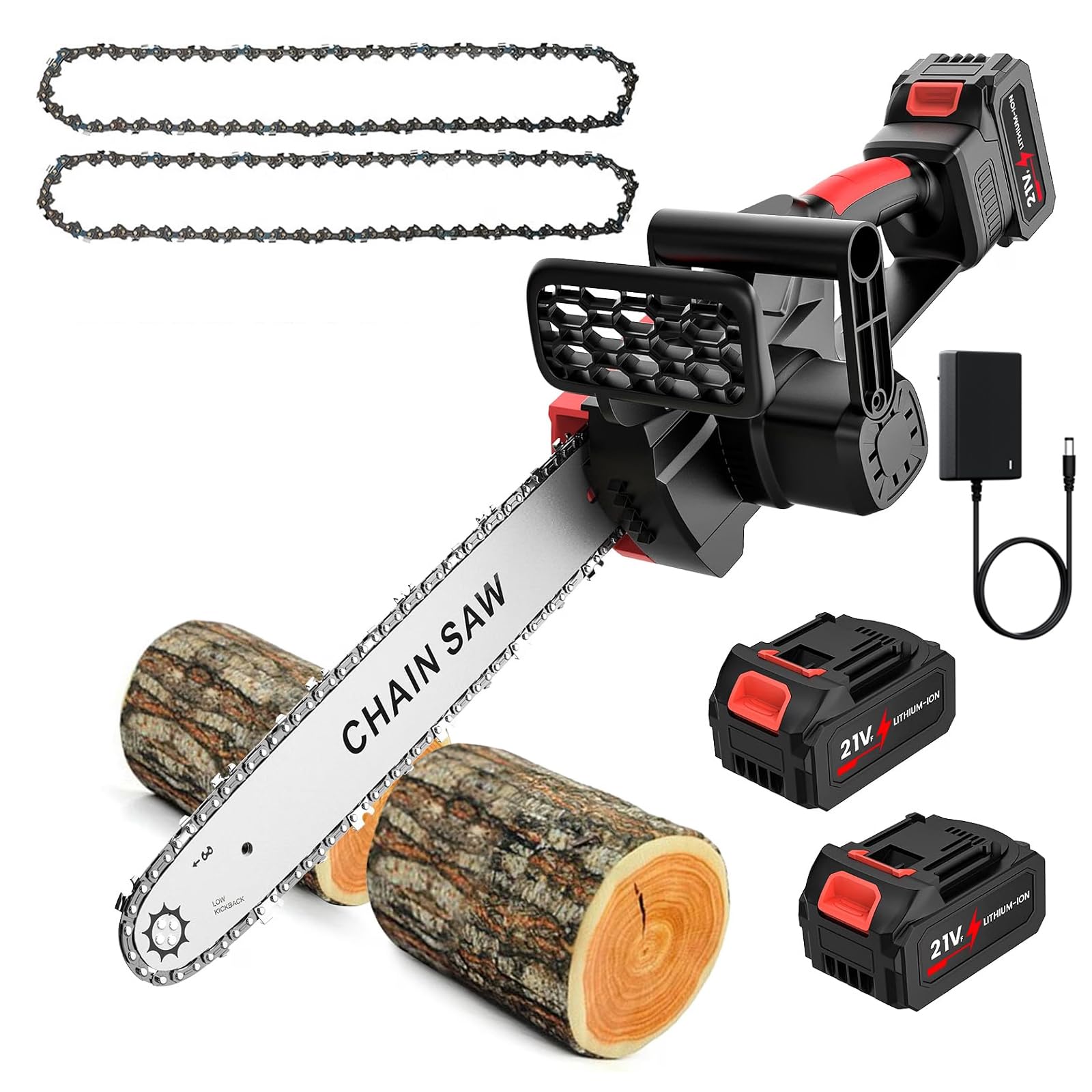 Motosierra a Batería 12 Pulgadas,800W Brushless, 2 Baterías 3,0 A...