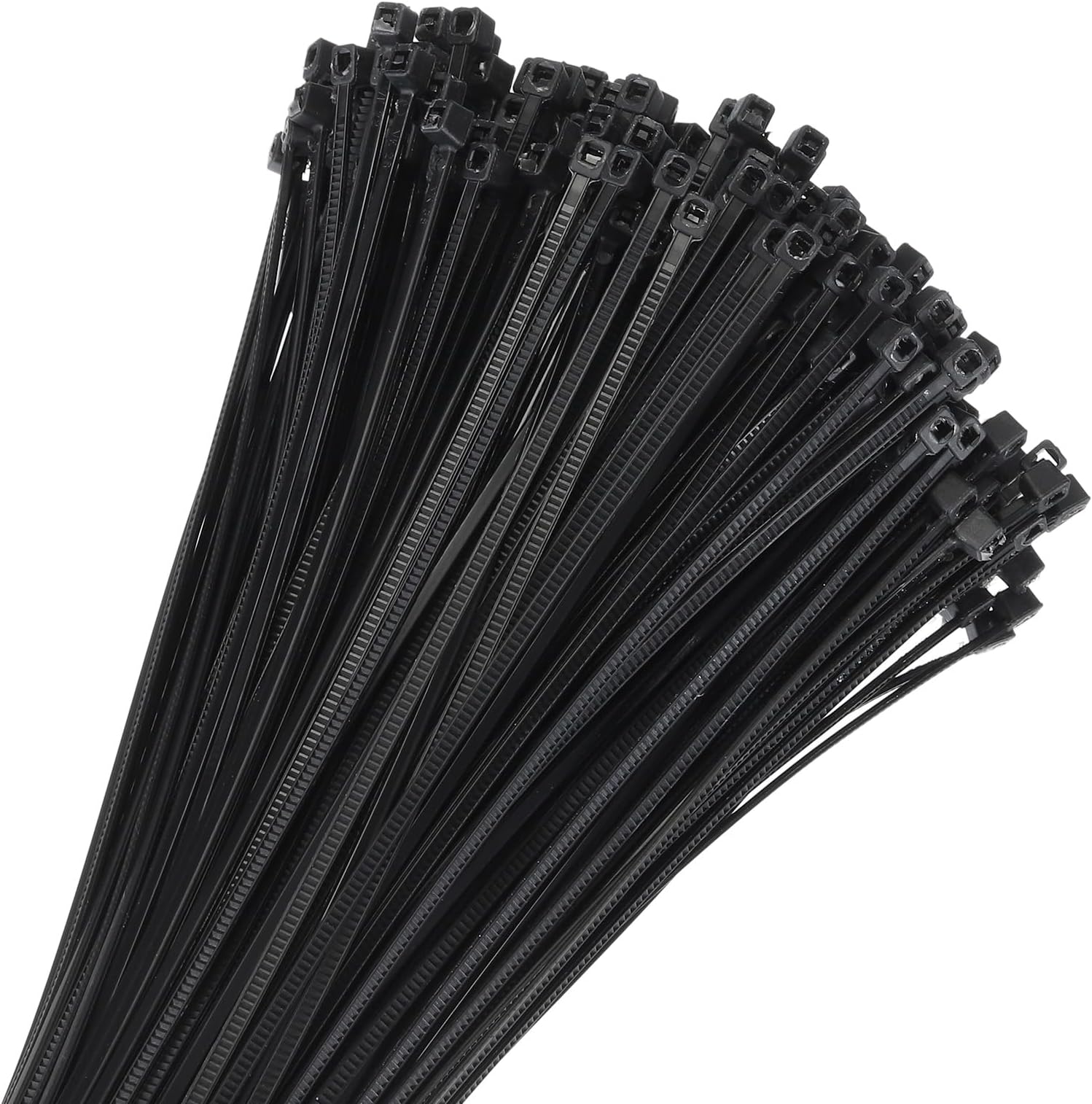 800pcs 5 Inch 11 Lbs Cable Zip Ties Self-Locking Small Nylon Cable Tie Wraps 1/8" for Cord Management, Black