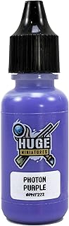 Huge Miniatures Acrylic Paint, Photon Purple Model Paint Miniature Scale Modeling Color Â– 17ml Dropper Bottle