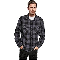 Brandit Check Shirt Long Sleeve, Farbe: black/grey