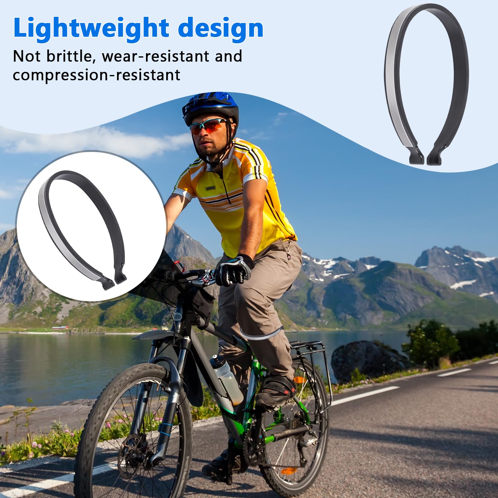 LYJOW 6pcs Mollette Catarifrangenti per Pantaloni Clip per Pantaloni