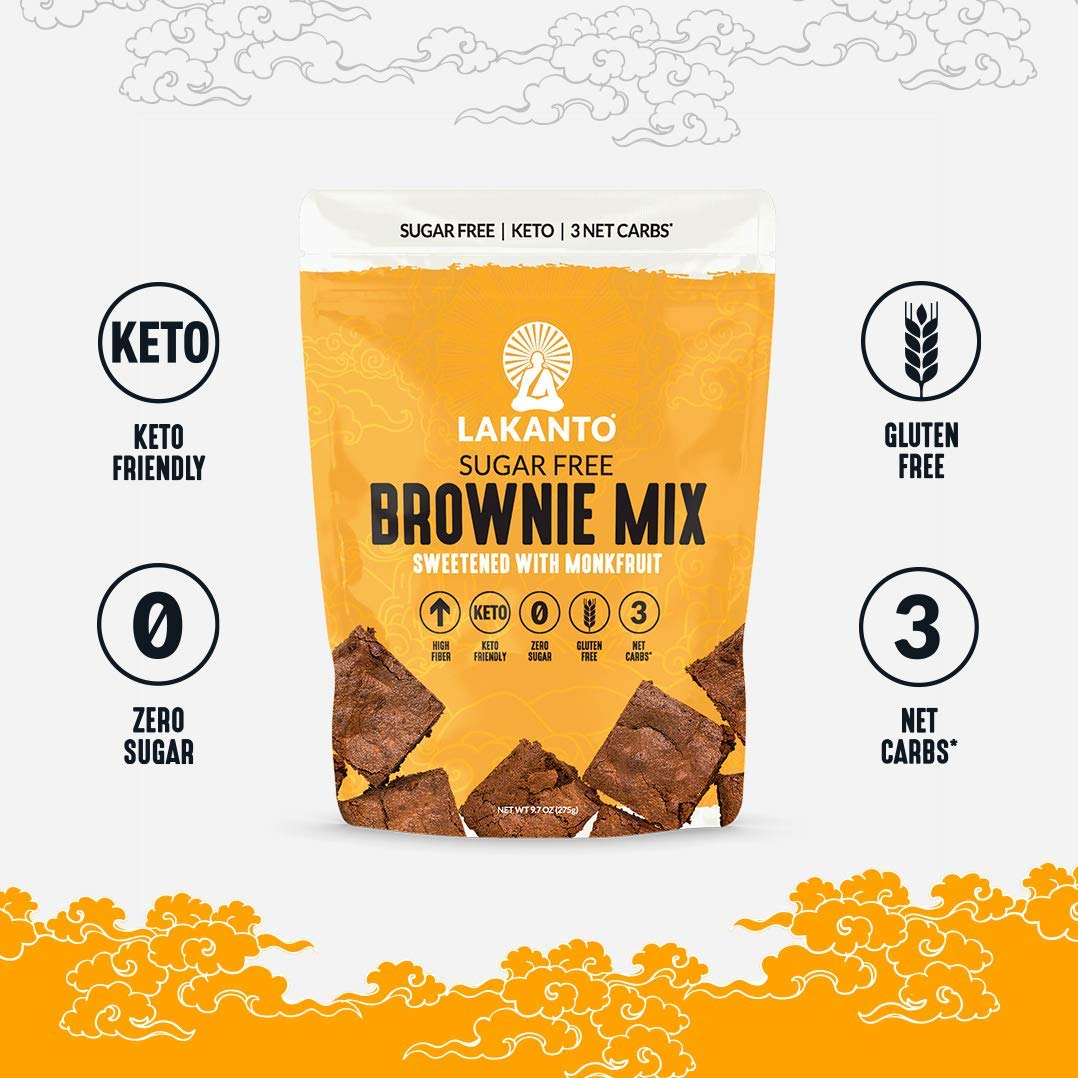 Lakanto Sugar Free Brownie Mix Sweetened with Monkfruit Sweetener