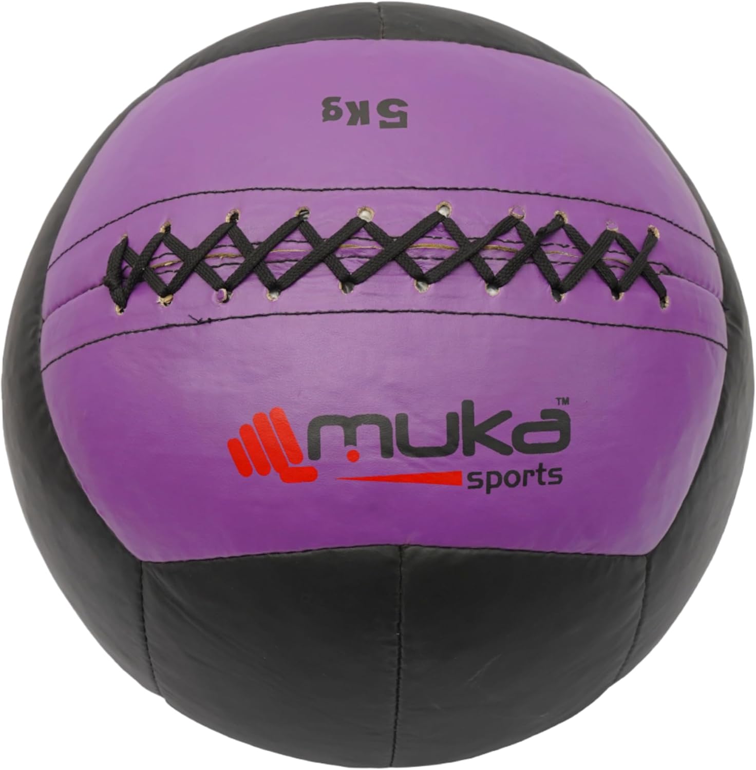 5 kg Wall Ball Soft Synthetic Leather Shell Weighted Medicine Ball for Pilates, Yoga, Strength Training & Physical Therapy with Non-Slippery Grip