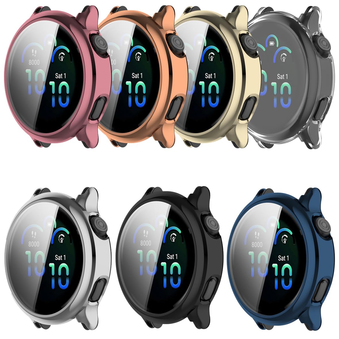 Amazon.co.jp: 【Faygtni】7色セット GARMIN対応 vivoactive 6対応