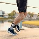 Xxerciz Ankle Band Compatible with Large Fitness Pedometer, Breathable Sport Ankle Band with Transparent Pouch for Step Counter Accessory (Black) gallery image