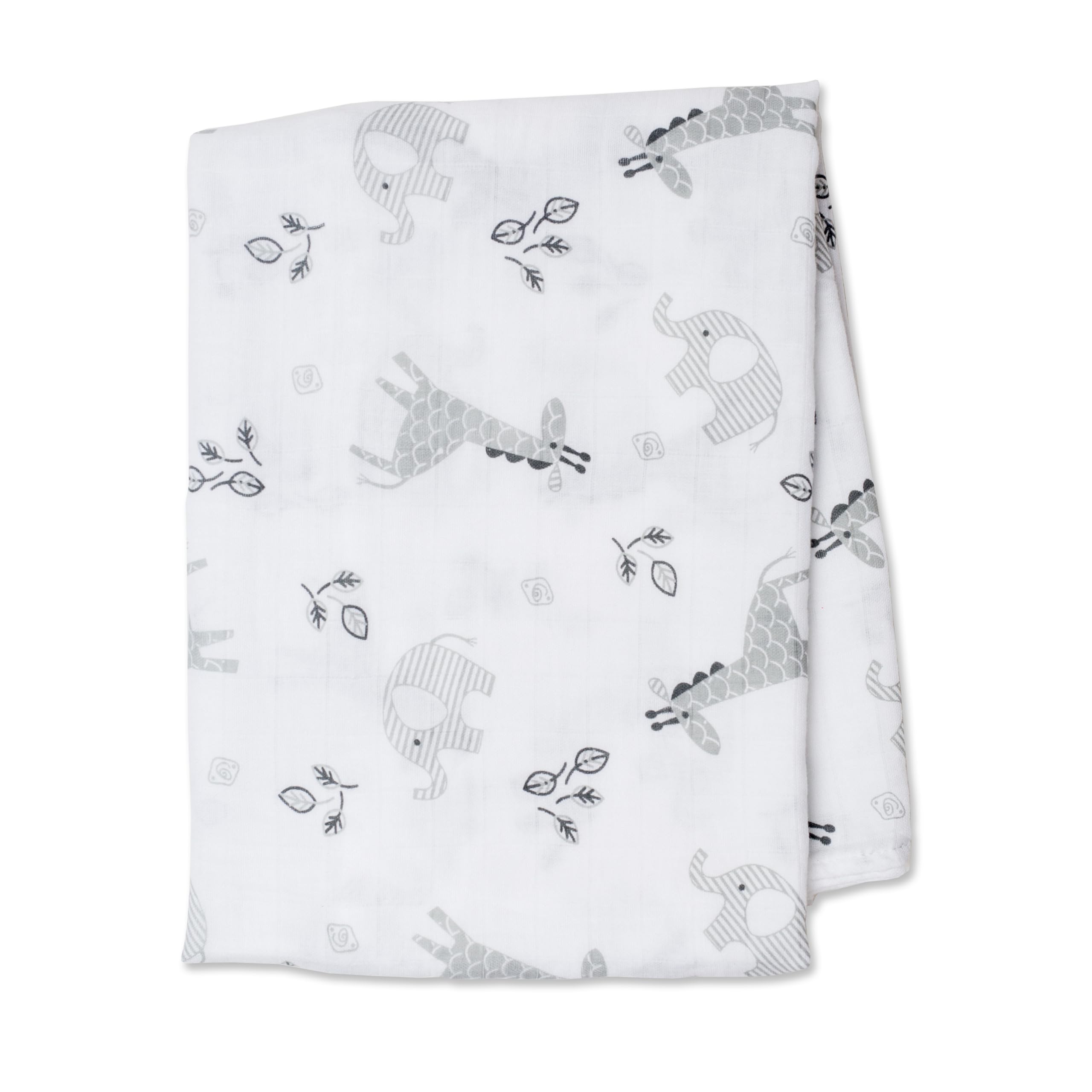 Lulujo Baby Swaddle Blanket| Unisex Softest 100% Cotton Muslin Swaddle Blanket| Neutral Receiving Blanket for Girls & Boys | 47in x 47in Afrique