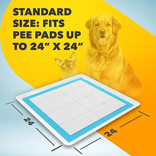 Miniatura 3 de TidyFriend - Paquete de 2 bandejas para orina de perro, se adapta a soportes de almohadillas para orina de hasta 24 x 24 pulgadas para perros,