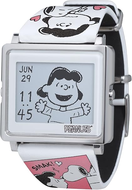 Amazon Co Jp エプソン スマートキャンバス Smart Canvas Peanuts Beagle Hug スヌーピーとルーシー ヴァンペルト 腕時計 W1 Pn210 パソコン 周辺機器