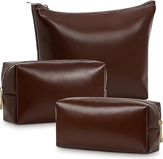 Kigeli Juego de 3 bolsas de maquillaje de cue...