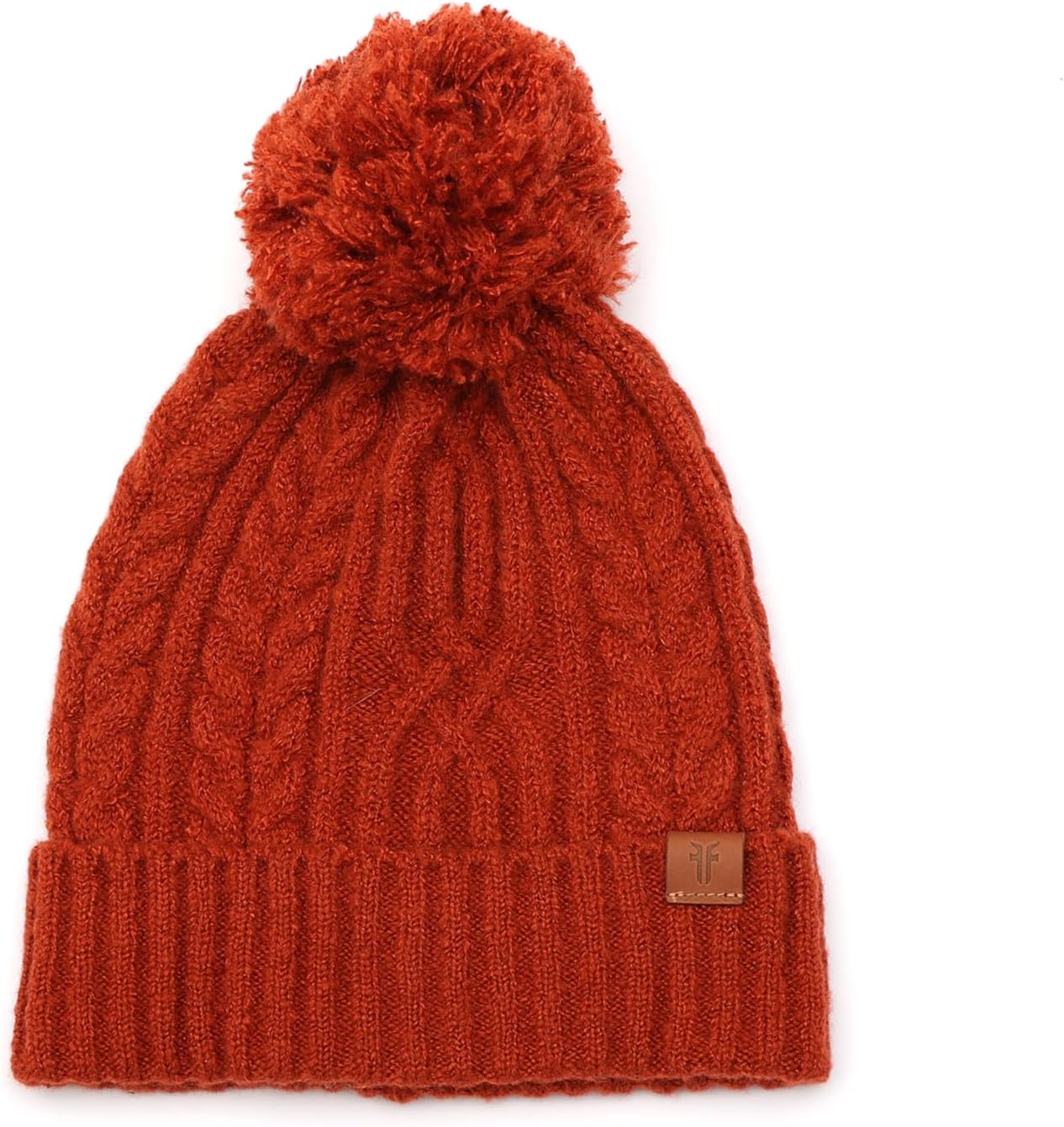 Frye Women's Cable Beanie with Pom Pom