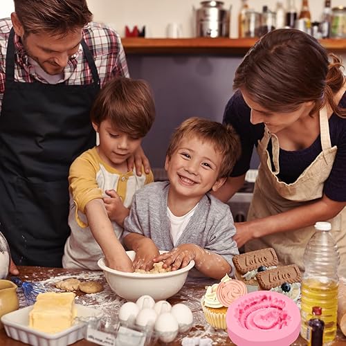 Miniatura 2 de Moldes de silicona para galletas, 8 unidades, molde de fondant de chocolate para cupcakes, decoración de pasteles, pasta de flores de bricolaje,