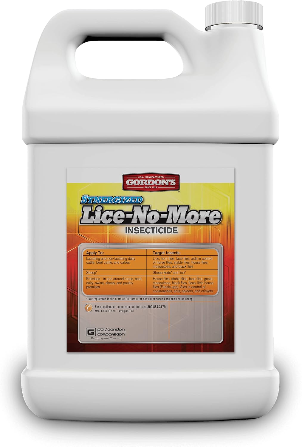 GORDON'S PBI 7291072 1 Gallon Syner Lice No More