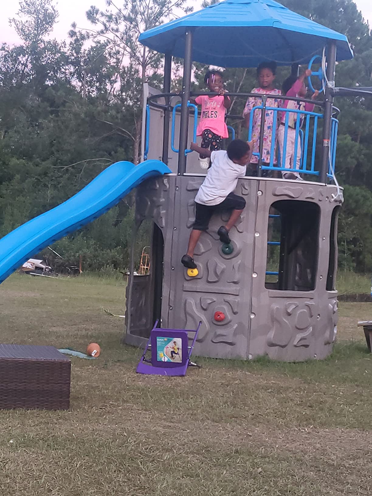 90/mo Finance Lifetime Adventure Tower Swing Set Blue (90918