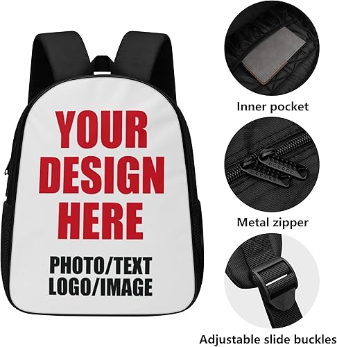 Miniatura 2 de POPCUSTOMS Mochila personalizada de 1416 pulgadas Serie 4, Diseño por ti mismo, 14 pulgadas