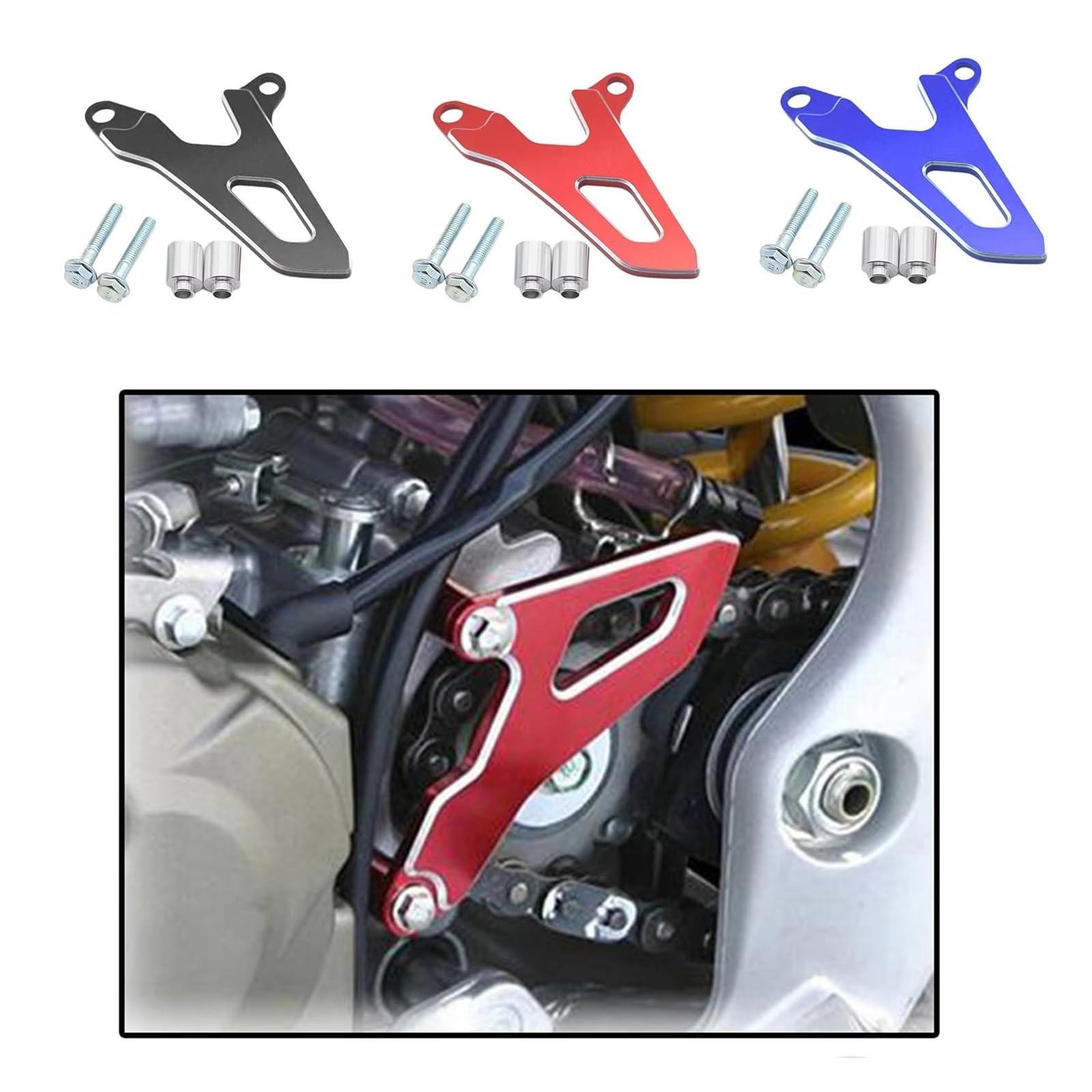Accesorios De Motocicleta Cubierta Piñón Delantero Cadena para RMZ250 para RMZ450 para RMZ 450 Guía Y Tensor