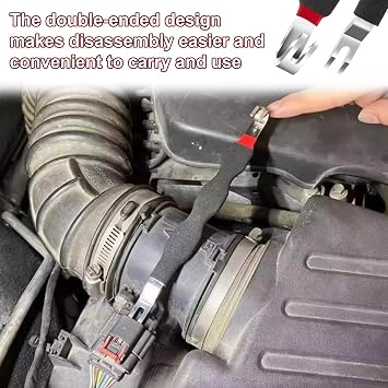 Automotive Electrical Connectors, Double Head Electrical Connectors, Electricals Disconnect Pliers, Automotive Electricals Terminal Connector Separator, Tool for Cars Trucks System (Black)