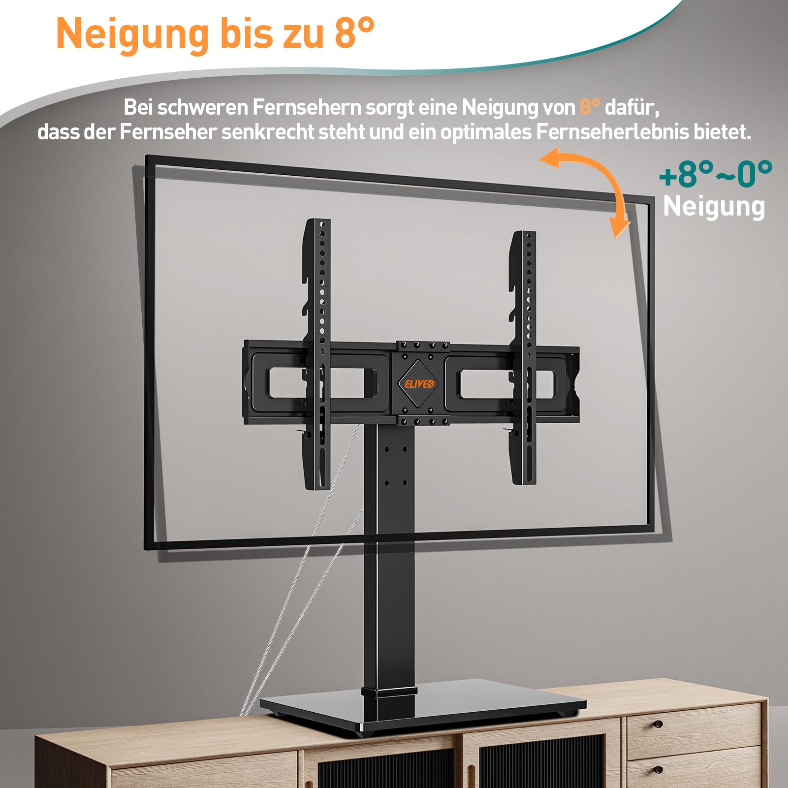 ELIVED Schwenkbare TV Ständer für 37-70' TV Up to 40kg Max VESA 600x400mm