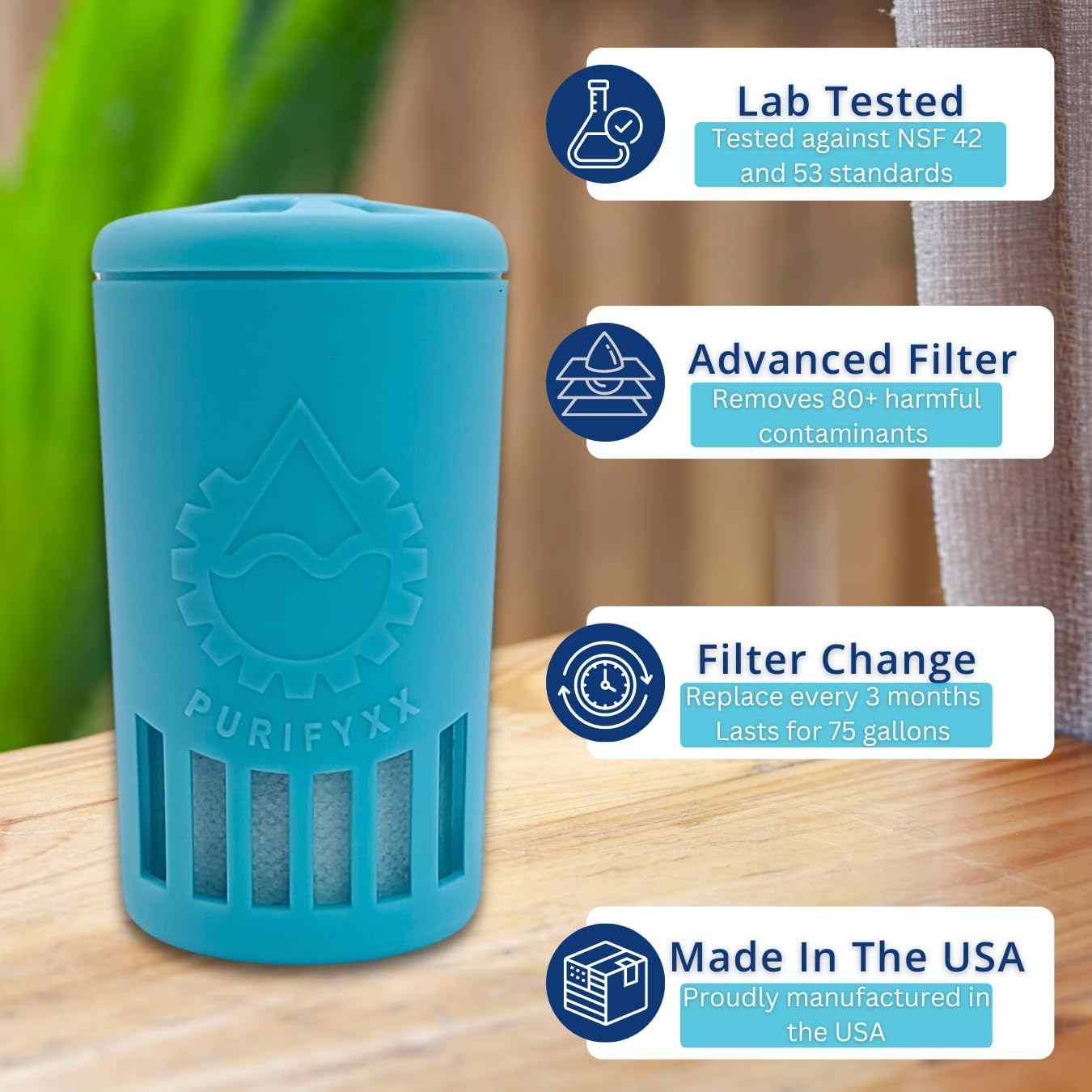 Hydropod Water Bottle Replacement Filter | Compatible with Epic Water Bottles | Easy Flow | 75gal | Lasts 3 Months | Removes Lead, Chlorine, Arsenic, VOC | Replace About 568 Plastic Bottles - Image 2